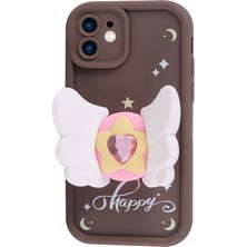 Teleplus Apple iPhone 11 Kılıf Kapya Desenli Figürlü Kamera Korumalı Kapak