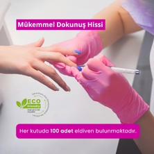 Reflex Medilex Tek Kullanımlık Pudrasız Pembe M Beden Muayene Eldiveni 100'lü