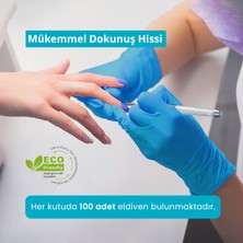 Reflex Medilex Tek Kullanımlık Pudrasız Mavi S Beden Muayene Eldiveni 100'lü