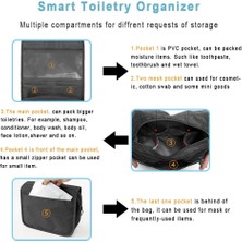 Deming Asmak Için Kişisel Bakım Çantası | Katlanabilir Seyahat Kişisel Bakım Çantası, Taşıma Saplı | Çok Fonksiyonlu Tuvalet Çantası, Yer Tasarrufu Sağlayan Kozmetik Çantası, Çamaşır Torb (Yurt Dışından)