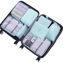 Deming 8 Parçalı Seyahat Organizer, Valiz Düzenleyici, Tatil ve Seyahat Için Bavul Organizer, Packing Cubes Seti Travel Organizer, Organizer Çanta - Mavi Göl (Yurt Dışından)