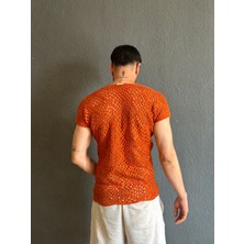 Gönülden Tasarım El Örgüsü Motif Desenli Tasarım Erkek Gömlek