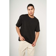 Hopely Red Black Monochrome Oversized T-Shirt