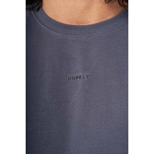 Hopely Minimal Halloween Phrase Oversized T-Shirt