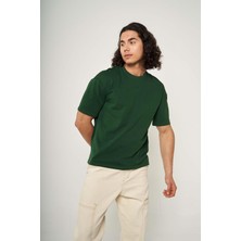 Hopely Yeşil Erkek Oversized T-Shirt