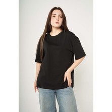 Hopely Black Blue Retro Oversized T-Shirt