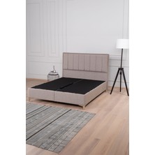 Kilim Mobilya Gold Therapy Sandıklı Baza Başlık Seti Kahverengi (Yatak Dahil Değildir)