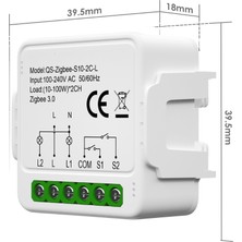 Novato Zigbee Çift Çıkışlı Nötrsüz Akıllı Röle ( Tuya - Smart Life Uyumlu )