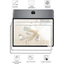 TEKNETSTORE Honor Pad 9 12.1 Inç Uyumlu Kalem Bölmeli Standlı Silikon Kılıf + Ekran Koruyucu + Kalem 3'lü Set