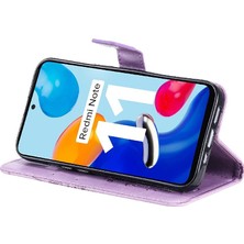 Xiaomi Redmi Not 11 Için Flip Case Kart Yuvası ile 4g Darbeye Kapak Pu (Yurt Dışından)