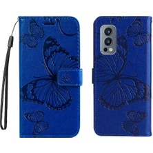 Oneplus Nord 2 5g Darbeye Kapak Pu Deri Flip Kickstand Için Flip Case (Yurt Dışından)