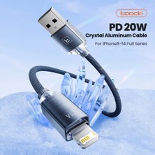 Toocki 2.4A USB To Lightning iPhone Uyumlu Hızlı Şarj Kablosu 1 Metre