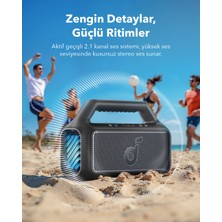 Anker Soundcore Boom 2 Taşınabilir Bluetooth Hoparlör - 80W BassUp™ Teknolojisi - IPX7 - Siyah - A3138