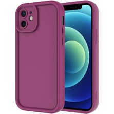 ZORE iPhone 11 Uyumlu Tcg Kılıf Kamera Korumalı Zore Ananas Kapak-Mürdüm