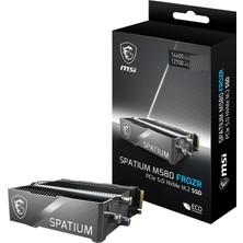 Msı SSD Spatıum M580 Pcıe 5.0 Nvme M.2 4tb Frozr