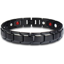 Mingjin Shop 1 Z214-3 Charm Bilezik Sağlık Enerji Bileklik Artrit Bükülmüş Manyetik Zarif Bilezik Erkek Hediye Güç Terapisi Mıknatıslar Erkekler Bilezik (Yurt Dışından)