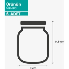 Palpak Mini Boy Altınyaldız Metal Kapaklı Kavanoz Görünümlü Saklama Poşeti-6 ADET-200 ml