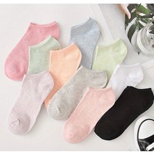 My Menora Socks 8 Çift Karışık Renk Kadın Patik Çorap