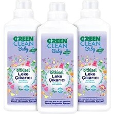 green Clean 3 Adet green Clean Baby Bitkisel  Çıkarıcı 1 Lt ve Rosıe