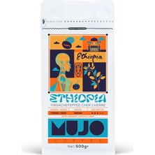 Mujo Coffee Ethiopia Yirgachefeffe Cher Cherre Çekirdek Kahve-500gr