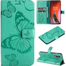 Colorful Shop Oneplus Nord 2 5g Darbeye Kapak Pu Deri Flip Kickstand Için Flip Case (Yurt Dışından)