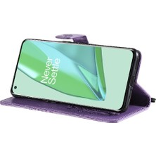 Colorful Shop Kart Yuvası Standı ile Oneplus 9 Pro Için Flip Case Manyetik Kapak Kapak Çevirin (Yurt Dışından)