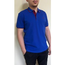 Uomo Park 2118 Premium Çizgili Polo Yaka Regular Fit Erkek T-Shirt