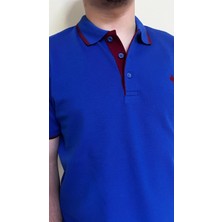 Uomo Park 2118 Premium Çizgili Polo Yaka Regular Fit Erkek T-Shirt