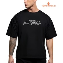 Ors Trend Star Wars Ahsoka Baskılı Oversize Tişört
