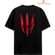 Ors Trend Witcher 3 Baskılı Oversize Tişört