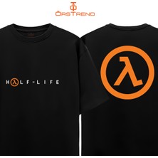 Ors Trend Half Life Baskılı Oversize Tişört