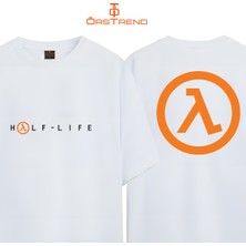 Ors Trend Half Life Baskılı Oversize Tişört
