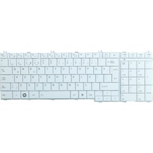 Toshiba Satellite L655-1KR, C650-107, L755-14G Klavye (Beyaz)