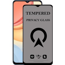 Kzy Vivo Y53S ile Uyumlu Tam Kaplayan Privacy Hayalet Temperli Ekran Koruycu Cam