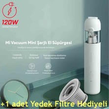 Xiaomi Mi Vacuum Mini Şarjlı El Süpürgesi 120 Watt Mijia Global Versiyon Çift Kademe+ Yedek Filtre