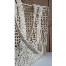 Pera Art Macrame Design Basıc Kağıt Ip Çanta