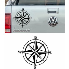 Sticker Usta Pusula 4x4 Offroad Adventure Kamp Araba Oto Karavan Motosiklet Sticker 00080