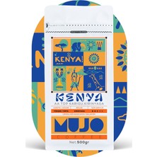 Mujo Coffee Kenya Aa Top Karigu, Kirinyaga Çekirdek Kahve 500 gr