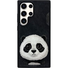 Nimmy Samsung S23 Ultra Panda Series Siyah Telefon Kılıfı
