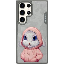 Nimmy Samsung S23 Ultra Rabbit Series Gri Telefon Kılıfı