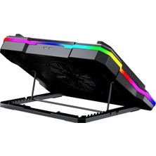 Classone GT100 Gaming Laptop Sogutucu 2200RPM , Rgb Işıklı , LED Display Notebook soğutucu stand