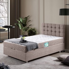 Setay Venedik İkili Set Tek Kişilik Baza Başlık - Kahve