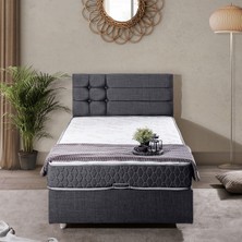 Setay Viyana İkili Set Tek Kişilik Baza Başlık - Antrasit