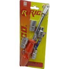 Rico Lokma Tutucu 3/8 Adaptör 6 Köşe Set 007-RC3803