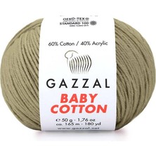 Gazzal Baby Cotton El Örgü İpi Açık Yeşil 3464