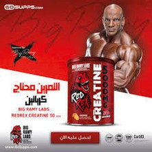 Dietary Supplement Big Ramy Labs Creatine 300 Gram 5000 Mg - 50 Servis