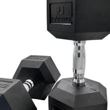 Rebuwo Kauçuk Altıgen Dambıl Hex Dumbbell  1 Adet