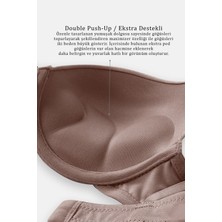 Wonna Andes 2527 Bronz Kahve Double Push Up / Ekstra Dolgulu Mikro Basic Sütyen