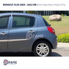 Fams Otomotiv Renault Clio 3 Hb Krom Kapı Kolu 4 Kapı 2005-2012 Paslanmaz Çelik