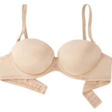 Wonna Olympos 2536 Ten Double Push Up / Ekstra Dolgulu Straplez Mikro Basic Sütyen